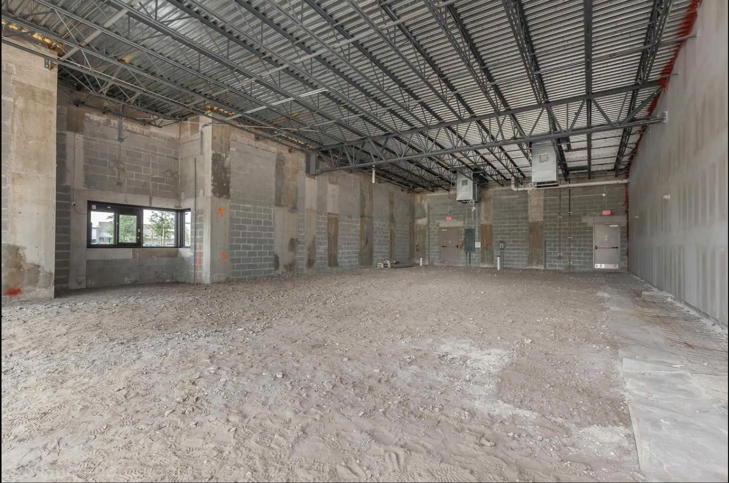 Commercial Interior Build-Out: Before & After Transformation — before renovation