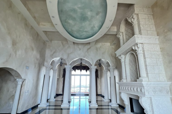 Grand Living Space Transformation — before renovation