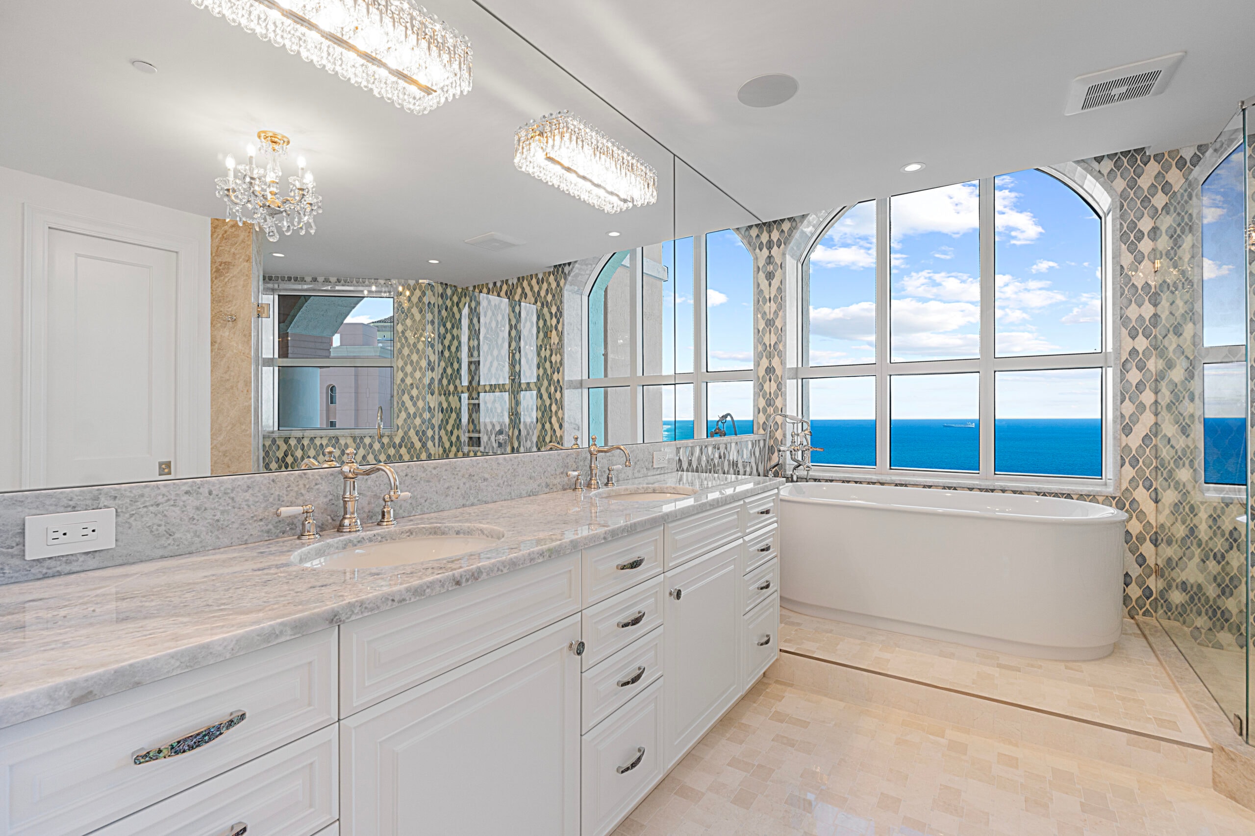 Penthouse Spa Master Bathroom— Fort Lauderdale, FL